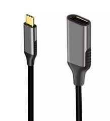 USB-C DisplayPort 1.2 moterų 4K 60HZ adapterio kabelis kaina ir informacija | Adapteriai, USB šakotuvai | pigu.lt