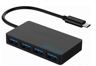 USB-C šakotuvas Zenwire 4x USB 3.0 цена и информация | Адаптеры, USB-разветвители | pigu.lt