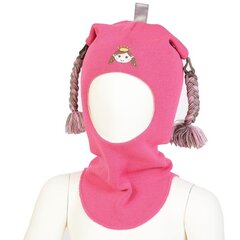 Шапка-шлем для девочек Kivat 478*28, ярко-розовый цена и информация | Шапки, перчатки, шарфы для девочек | pigu.lt
