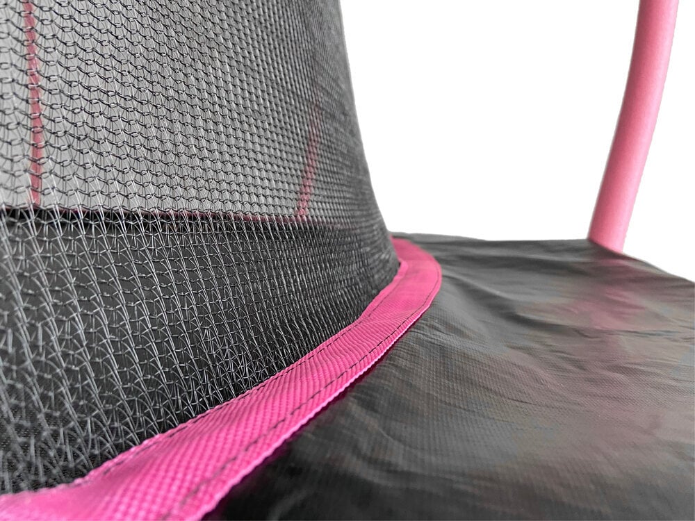 Batutas Lean Sport MAX 366 cm, juoda rožinė kaina ir informacija | Batutai | pigu.lt