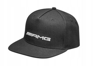 Кепка Mercedes-Benz AMG Flat Brim Cap In Black Embroidered Logo Genuine B66954289 B66954289 цена и информация | Мужские шарфы, шапки, перчатки | pigu.lt