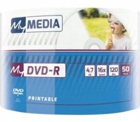 MyMedia DVD-R 50pack Printable kaina ir informacija | Vinilinės plokštelės, CD, DVD | pigu.lt