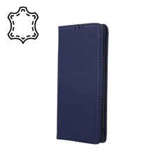 Geniune Leather Smart Pro, skirtas Samsung Galaxy S22 navy blue kaina ir informacija | Telefono dėklai | pigu.lt
