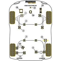 Silentblock Powerflex PFF19-1203-24 (2 шт) 24 мм цена и информация | Автопринадлежности | pigu.lt