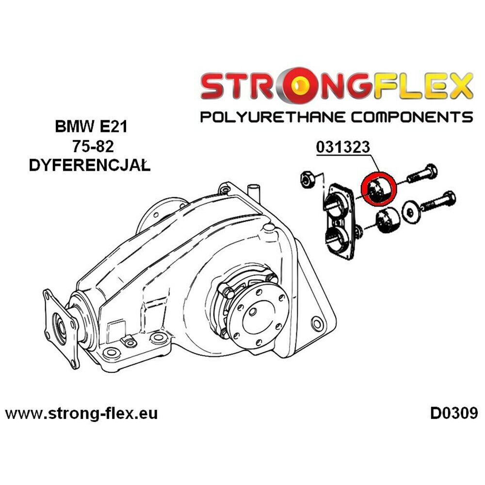 Galinė tvirtinimo įvorė Strongflex 031323A, 2 vnt. kaina ir informacija | Auto reikmenys | pigu.lt