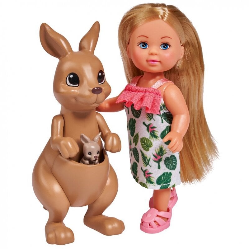 Lėlė SIMBA Evi su kengūra ir kūdikiu kaina ir informacija | Žaislai mergaitėms | pigu.lt