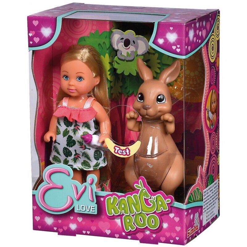Lėlė SIMBA Evi su kengūra ir kūdikiu kaina ir informacija | Žaislai mergaitėms | pigu.lt