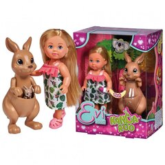 Кукла SIMBA Evi с кенгуру и малышом цена и информация | Игрушки для девочек | pigu.lt