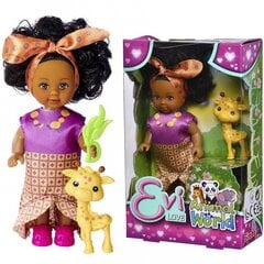 Lėlė Evi Afrika su žirafa Simba kaina ir informacija | Žaislai mergaitėms | pigu.lt