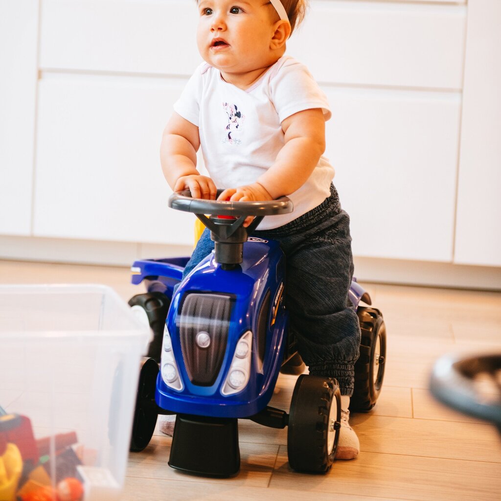 Paspiriamas traktoriukas Falk Baby New Holland Tractor, mėlynas kaina ir informacija | Žaislai kūdikiams | pigu.lt