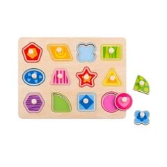 Medinė dėlionė Montessori Tooky Toys kaina ir informacija | Lavinamieji žaislai | pigu.lt