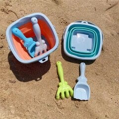 Sulankstomas kibiras Woopie, su kastuvėliu ir grėbliuku, Orange kaina ir informacija | Vandens, smėlio ir paplūdimio žaislai | pigu.lt