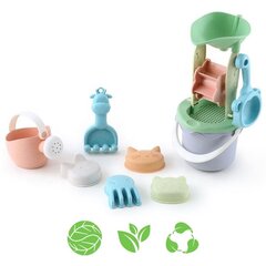 Набор для песка в ведре с катушкой WOOPIE GREEN, 9 шт. цена и информация | Игрушки для песка, воды, пляжа | pigu.lt