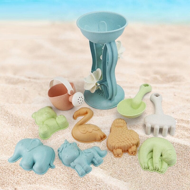 Smėlio rinkinys Woopie Green, su rite ir laistytuvu kaina ir informacija | Vandens, smėlio ir paplūdimio žaislai | pigu.lt