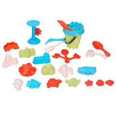 Didelis smėlio žaislų rinkinys Woopie, su kibiru, 25vnt kaina ir informacija | Vandens, smėlio ir paplūdimio žaislai | pigu.lt