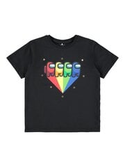 Детская футболка Name It, 13203994*01, черный цвет, 5715215889559 цена и информация | Рубашки для девочек | pigu.lt