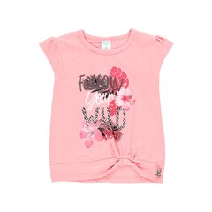 Детская футболка Boboli 404019*3746, серо-розовая 8434484990724 цена и информация | Рубашки для девочек | pigu.lt