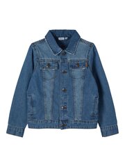 Name It детская джинсовая куртка 13187686*01, голубой цена и информация | Свитеры, жилетки, пиджаки для девочек | pigu.lt