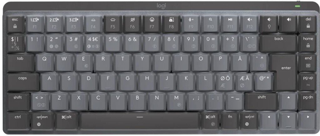 Logitech MX Mechanical Mini, Tactile, US - Wireless mechanical keyboard цена и информация | Klaviatūros | pigu.lt