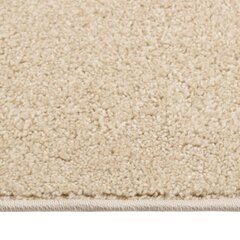vidaXL Kilimėlis, smėlio spalvos, 160x230cm, trumpi šereliai kaina ir informacija | Kilimai | pigu.lt