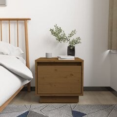 Naktinė spintelė, 35x34x32 cm, ruda kaina ir informacija | Spintelės prie lovos | pigu.lt