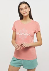Mustang moteriški marškinėliai, rožiniai kaina ir informacija | Marškinėliai moterims | pigu.lt