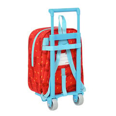Школьный рюкзак с колесиками SuperThings Kazoom kids, красный / светло-синий (22 x 28 x 10 см) цена и информация | Школьные рюкзаки, спортивные сумки | pigu.lt