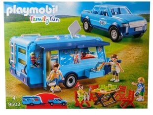 9502 PLAYMOBIL® Family Fun Pickup With Caravan kaina ir informacija | Konstruktoriai ir kaladėlės | pigu.lt