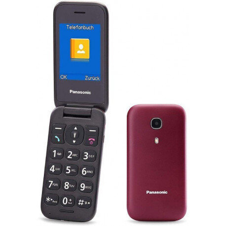 Panasonic KX-TU400EXRM Red kaina ir informacija | Mobilieji telefonai | pigu.lt