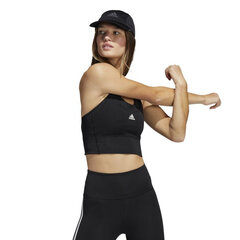 Sportinė liemenėlė moterims Adidas Running Medium-Support Pocket Bra W H64679, juoda цена и информация | Спортивная одежда для женщин | pigu.lt