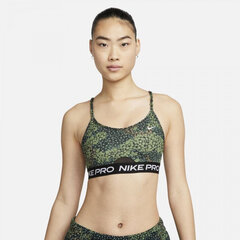 Nike Pro Dri-FIT Indy sportinė liemenėlė moterims, žalios spalvos kaina ir informacija | Sportinė apranga moterims | pigu.lt