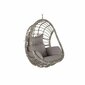 Hanging garden armchair DKD Home Decor 90 x 70 x 110 cm Pilka sintetinis rotangas Aliuminis (92 x 70 x 113 cm) kaina ir informacija | Lauko kėdės, foteliai, pufai | pigu.lt