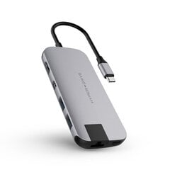 USB-концентратор Hyper HD247B, RJ45/USB 3.2 цена и информация | Адаптеры, USB-разветвители | pigu.lt