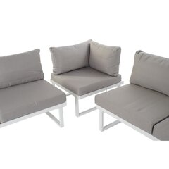 Садовый диван DKD Home Decor Серый полиэстер Сталь Смола (231 x 219 x 74 cm) цена и информация | Комплекты уличной мебели | pigu.lt