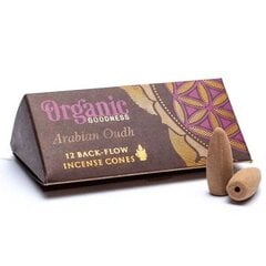 Конусы благовония обратного потока Song of India Arabian Oudh Organic Goodness, 12 шт. цена и информация | Ароматы для дома | pigu.lt