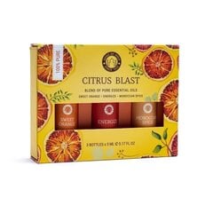 Набор эфирных масел Song of India Citrus Blast, 3x5 мл цена и информация | Эфирные, косметические масла, гидролаты | pigu.lt