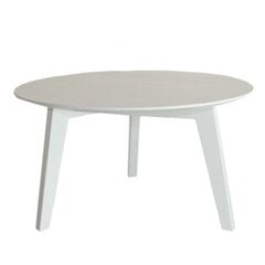Стол белый, деревянный, 60х60х34 см цена и информация | Журнальные столы | pigu.lt