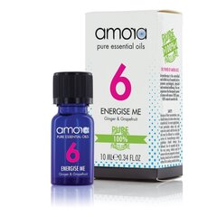 Eterinis aliejus Energise Me imbieras, greipfrutas, 10 ml kaina ir informacija | Eteriniai, kosmetiniai aliejai, hidrolatai | pigu.lt