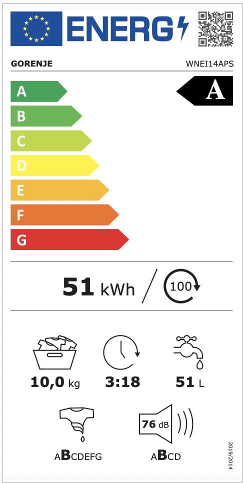 Gorenje WNEI14APS цена и информация | Skalbimo mašinos | pigu.lt