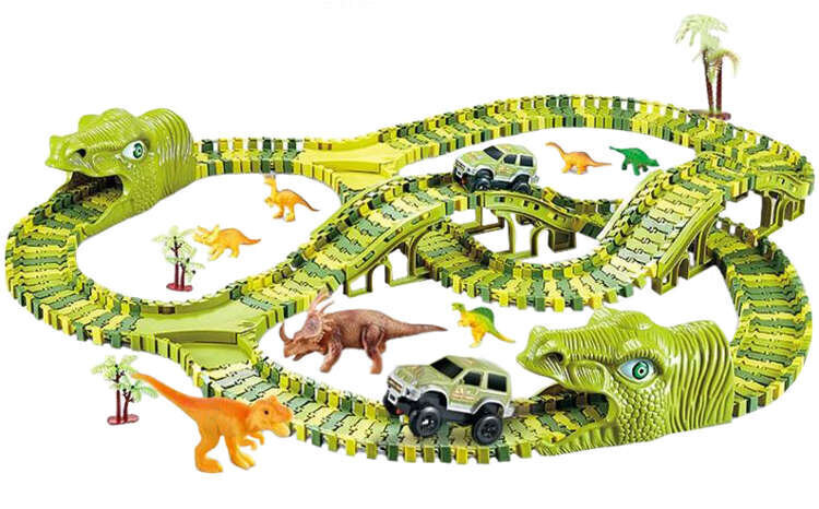 Automobilių trasa - dinozaurų takas kaina ir informacija | Žaislai berniukams | pigu.lt