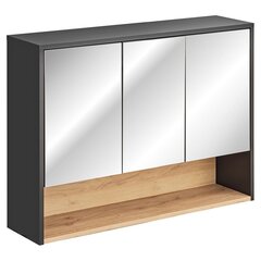 Подвесной шкаф для ванной комнаты Homede Galio, 100 см, серый цвет цена и информация | Шкафчики для ванной | pigu.lt