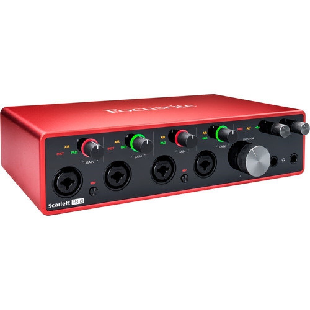 Garso plokštė Focusrite Scarlett 18i8 3rd Gen kaina ir informacija | Priedai muzikos instrumentams | pigu.lt