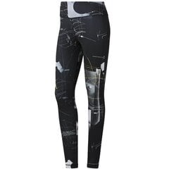 SWEATPANTS REEBOK WOR AOP TIGHT DY8097 цена и информация | Спортивная одежда для женщин | pigu.lt