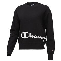 Džemperis moterims Champion Legacy Crewneck Sweatshirt 114423KK001, juodas kaina ir informacija | Džemperiai moterims | pigu.lt