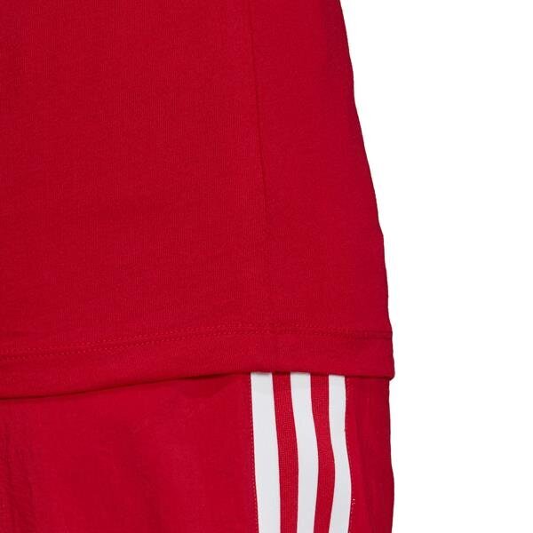 Marškinėliai moterims Adidas Originals Lock Up Tee ED7531, raudoni kaina ir informacija | Marškinėliai moterims | pigu.lt