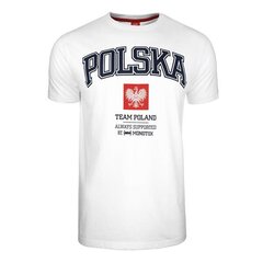 Marškinėliai vyrams Monotox Polska College, balti kaina ir informacija | Vyriški marškinėliai | pigu.lt