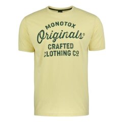 Marškinėliai vyrams Monotox MX21030, geltoni kaina ir informacija | Vyriški marškinėliai | pigu.lt