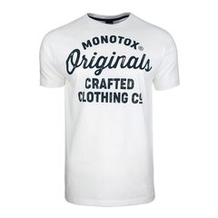 Marškinėliai vyrams Monotox Originals Crafted, balti kaina ir informacija | Vyriški marškinėliai | pigu.lt
