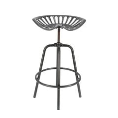 Esschert Design Baro kėdė, pilkos spalvos, traktoriaus sėdynės dizaino цена и информация | Стулья для кухни и столовой | pigu.lt