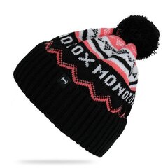 WINTER HAT MONOTOX PEP BLACK/PINK MX20073 цена и информация | Женские шапки | pigu.lt